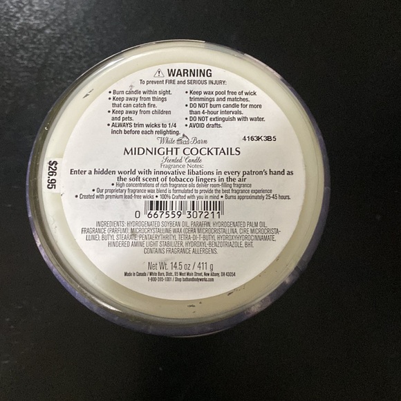 Bath and body works midnight cocktails 3wick candle - Picture 3 of 3